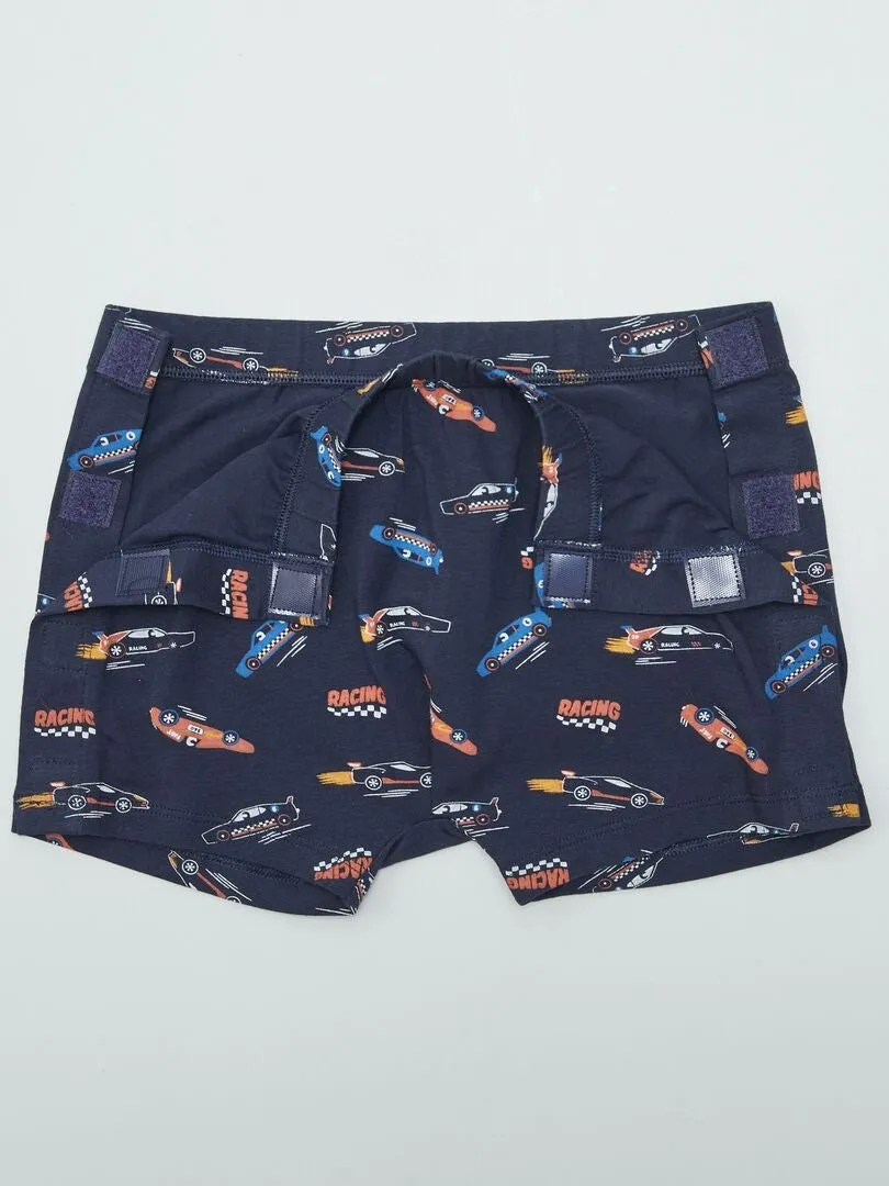BOXER CON VELCROS  SO EASY  AZUL