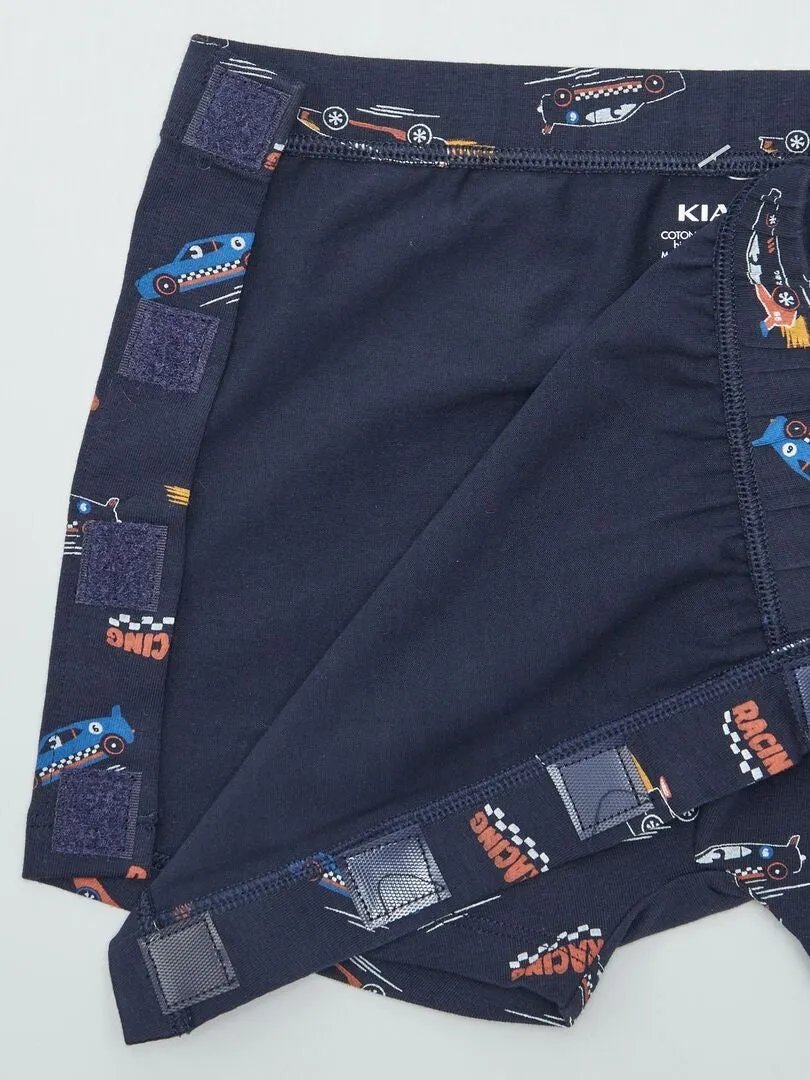 BOXER CON VELCROS  SO EASY  AZUL