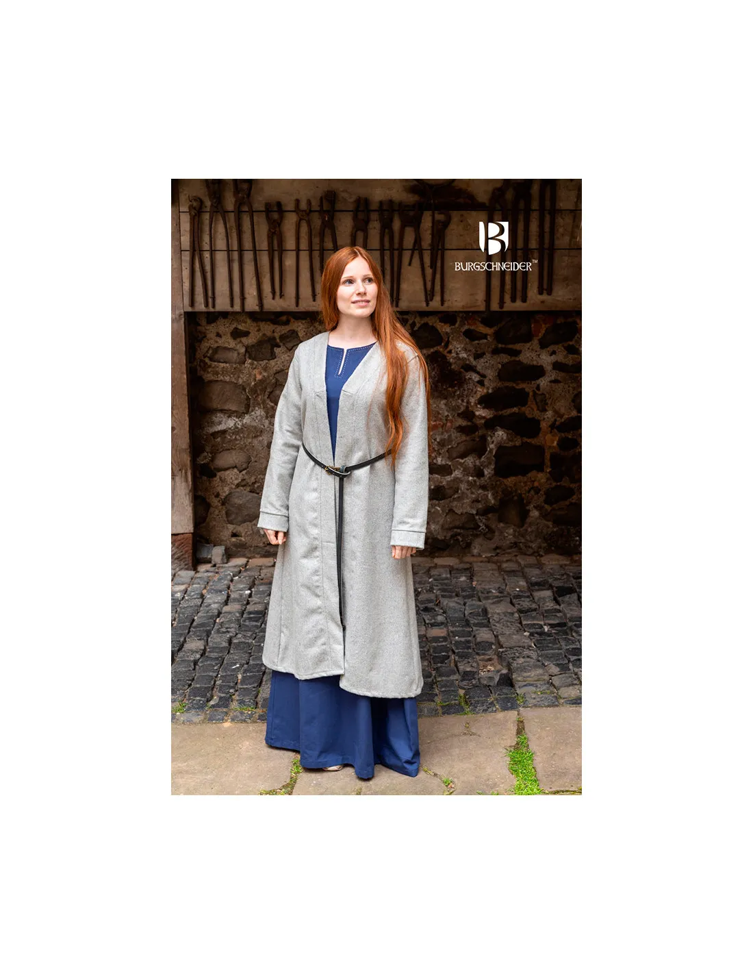 Brial Medieval Aslaug Gris en Lana