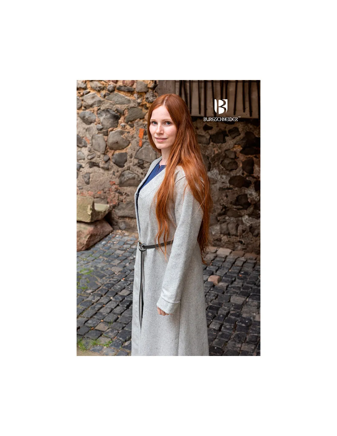 Brial Medieval Aslaug Gris en Lana