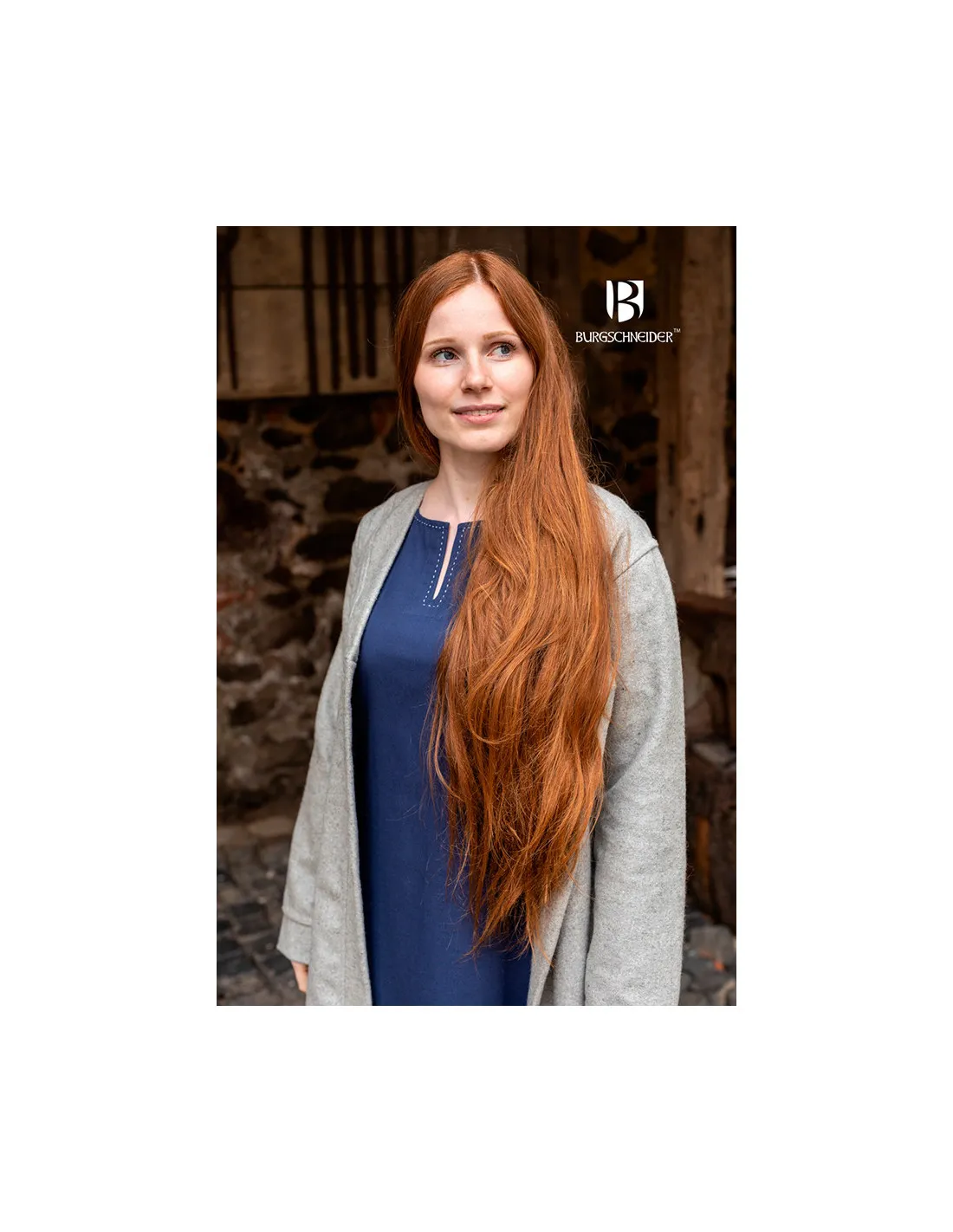 Brial Medieval Aslaug Gris en Lana