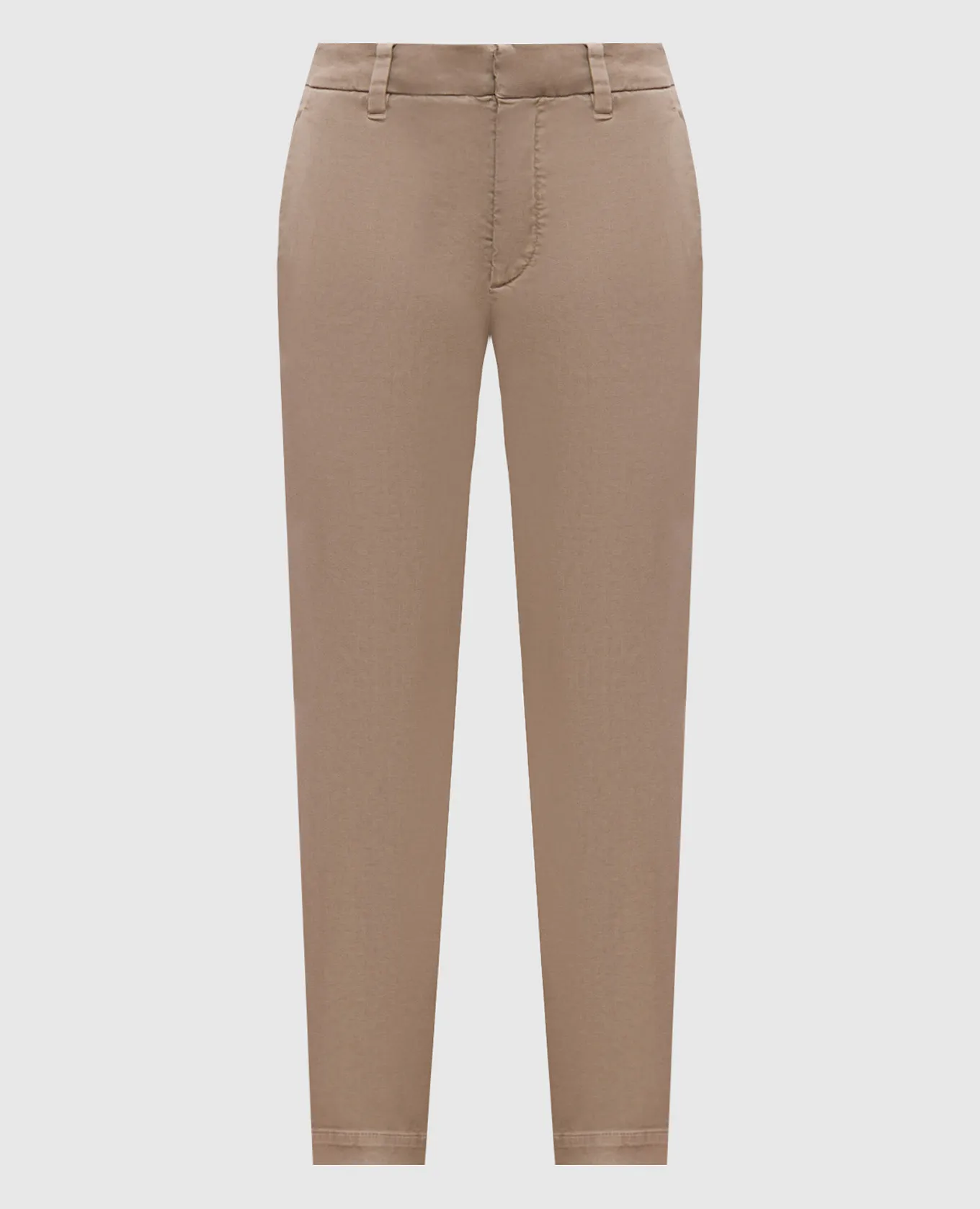 Brunello Cucinelli Beige pants with monil chain