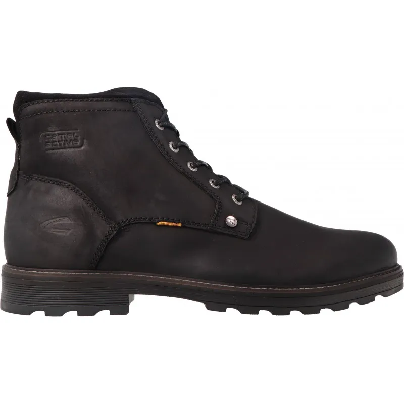Camel Active  Mattia Tumbled Mid Nubuk Black
