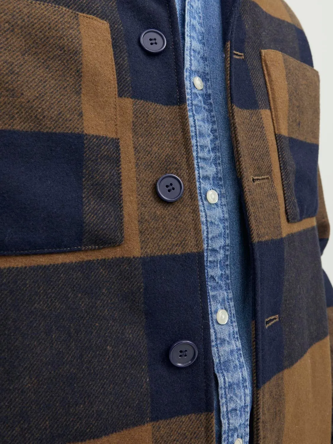 Camisa chaqueta Corte regular | Marrón intermedio | Jack & Jones®