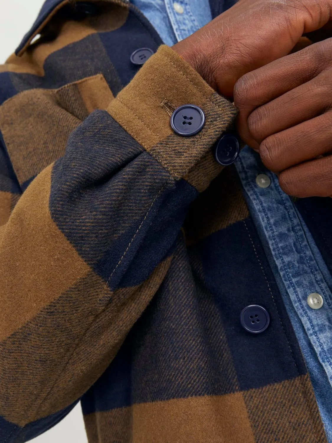 Camisa chaqueta Corte regular | Marrón intermedio | Jack & Jones®