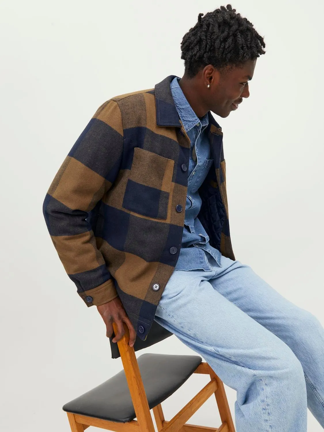 Camisa chaqueta Corte regular | Marrón intermedio | Jack & Jones®