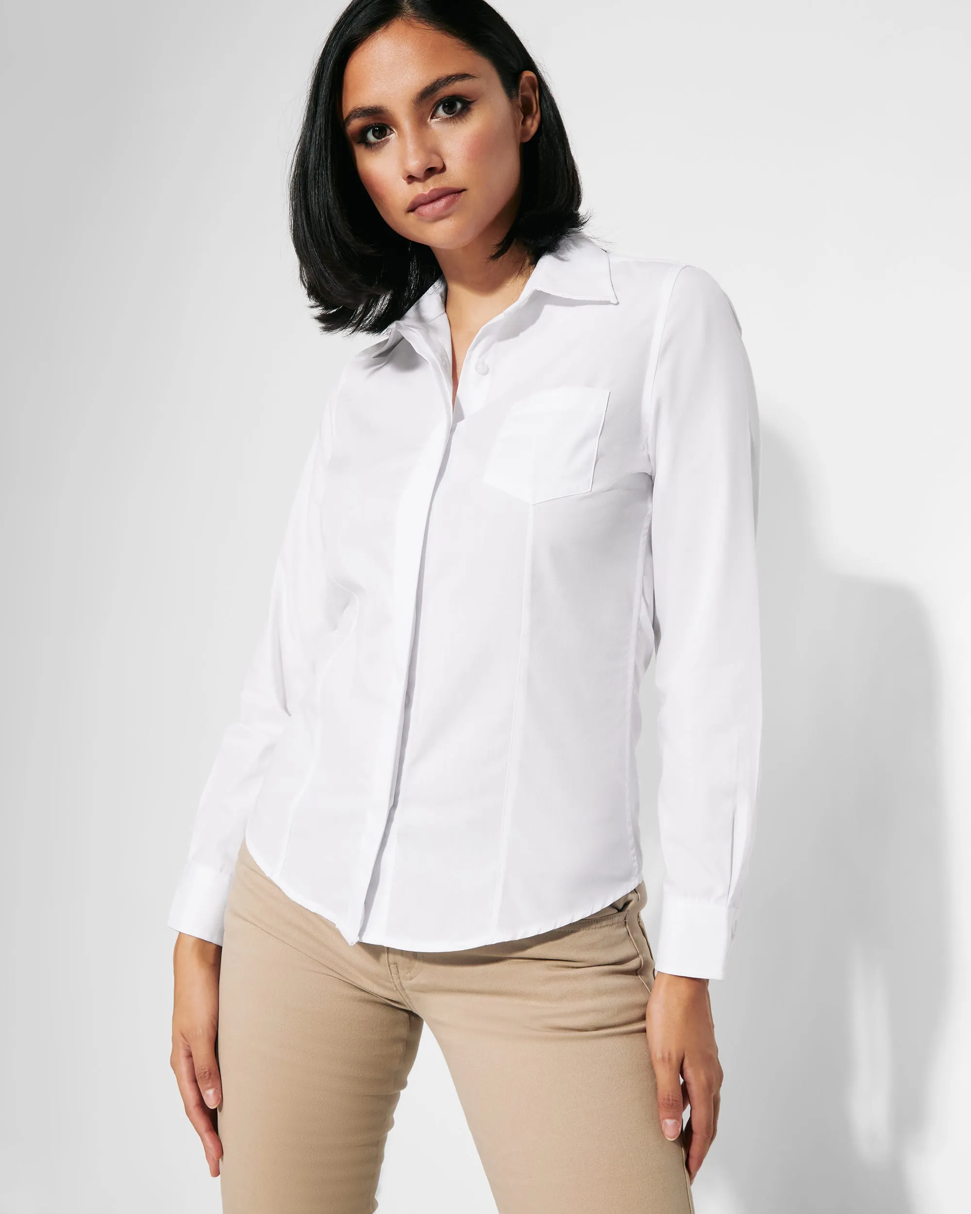 Camisa de camarero Roly Workwear Sofía manga larga mujer