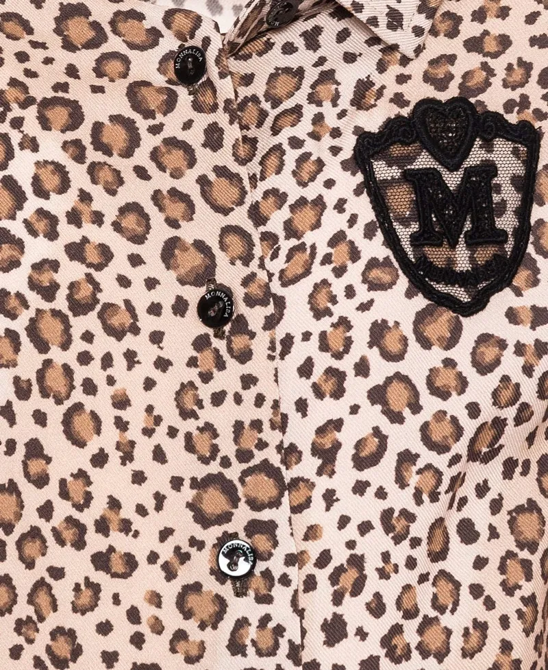 Camisa MONNALISA Estampado Leopardo