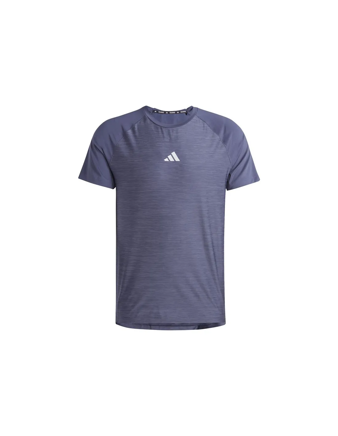 Camiseta de Fitness Gym+ 3 Bandas Hombre Azul