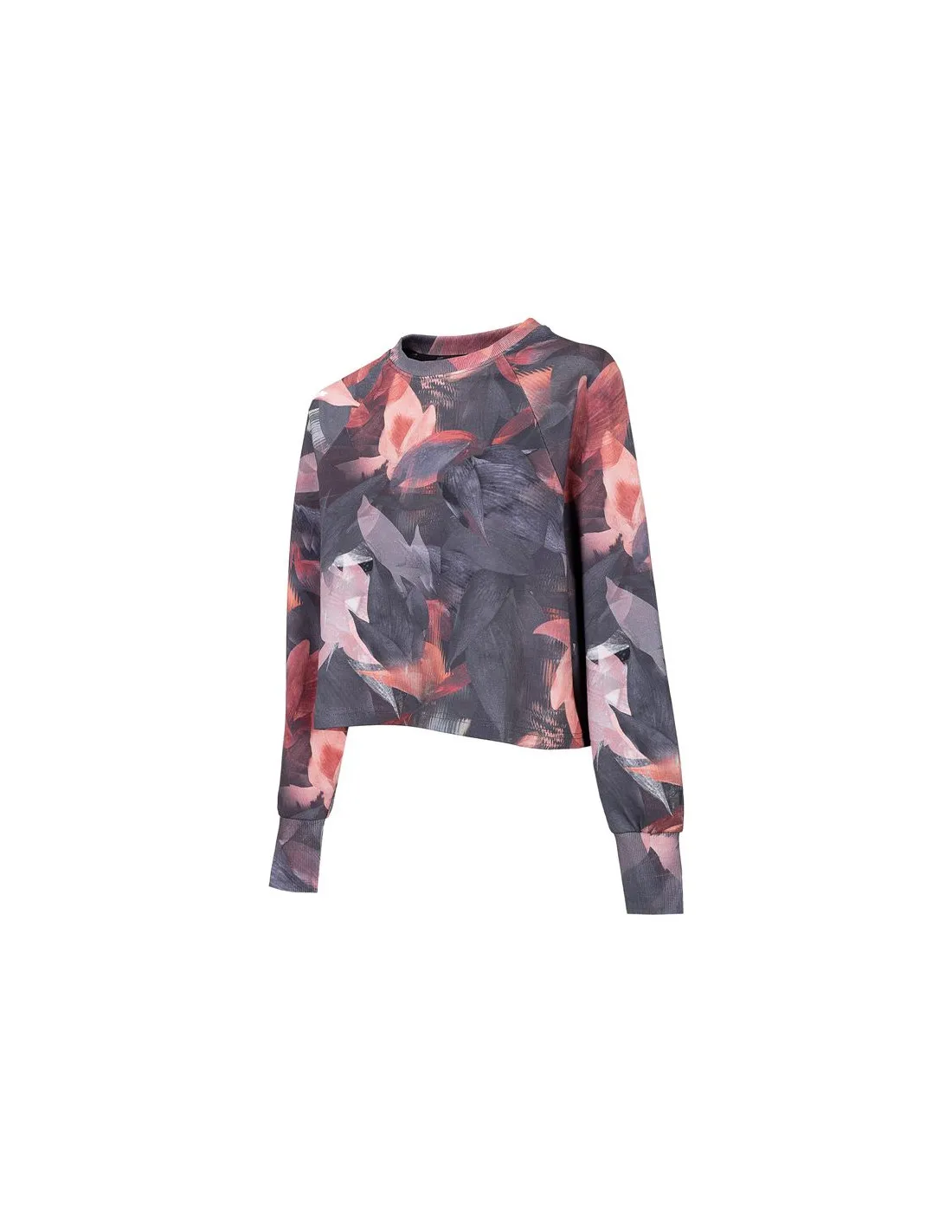 Camiseta de montaña 4F Crop Top negro Mujer