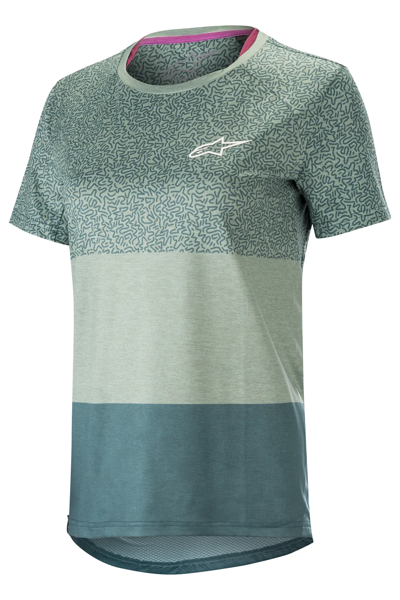 CAMISETA DE MTB MUJER ALPINESTARS STELLA ALPS 8.0 SS TURQUESAPETROL