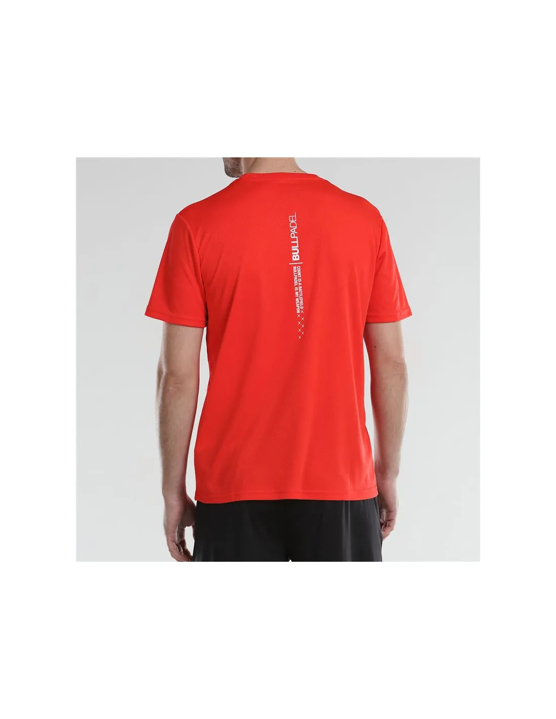 Camiseta de Pádel Bullpadel Afile Cereza Hombre