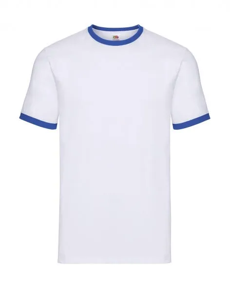 Camiseta Fruit of the Loom Ringer manga corta hombre