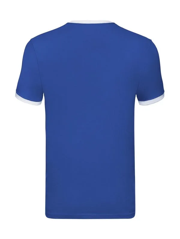 Camiseta Fruit of the Loom Ringer manga corta hombre