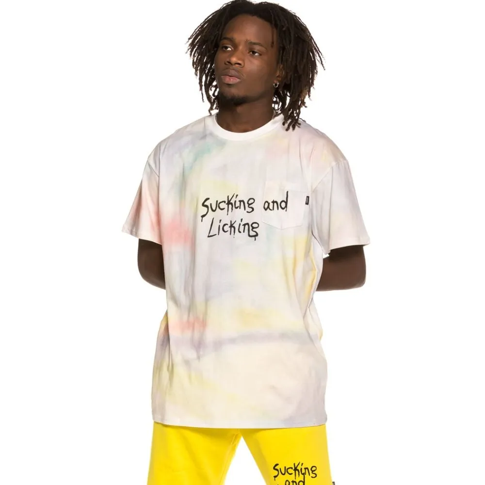 Camiseta Grimey Laughin Boy Tie Dye Tee SS19 White