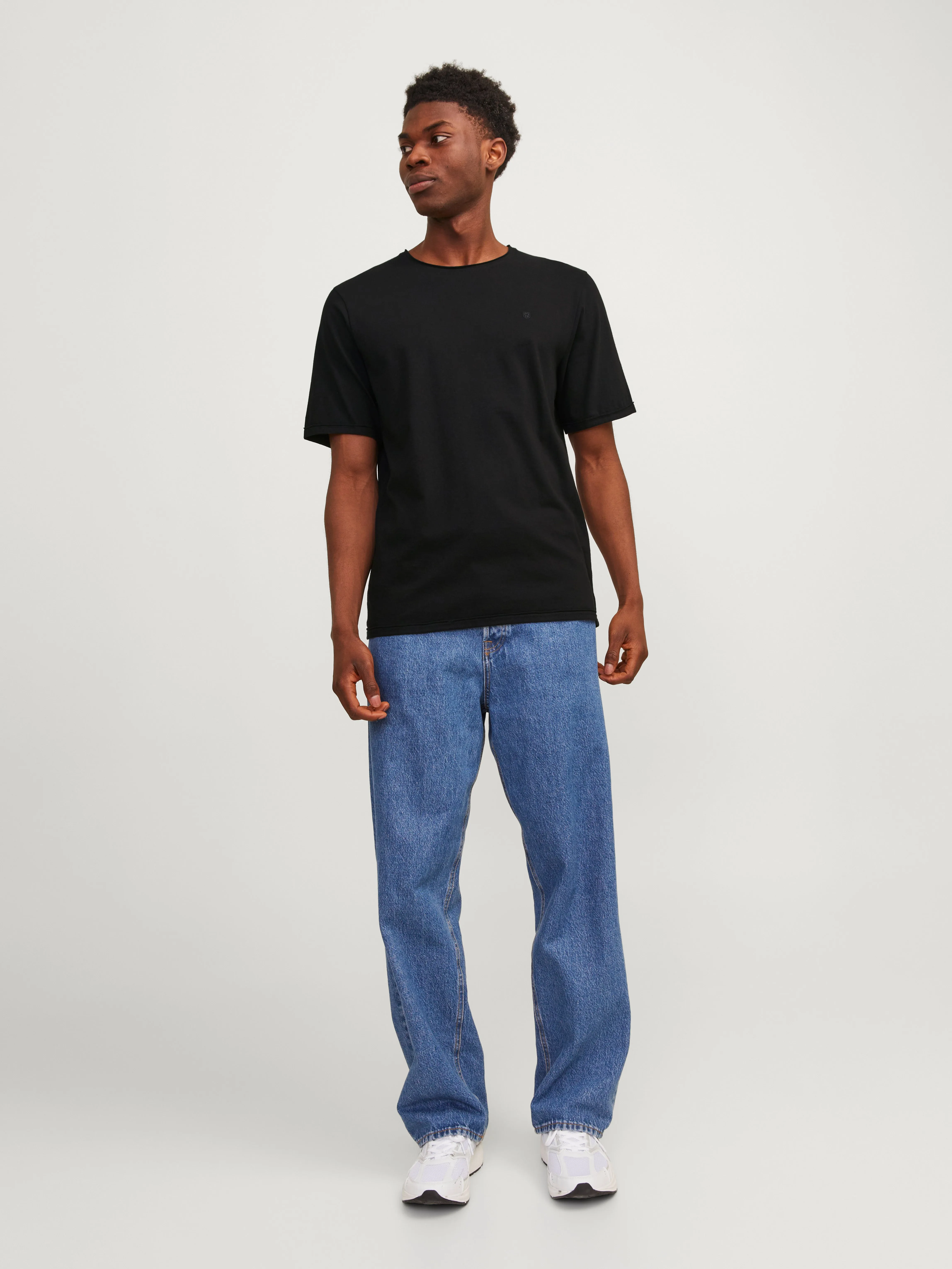 Camiseta Liso Cuello redondo | Negro | Jack & Jones®