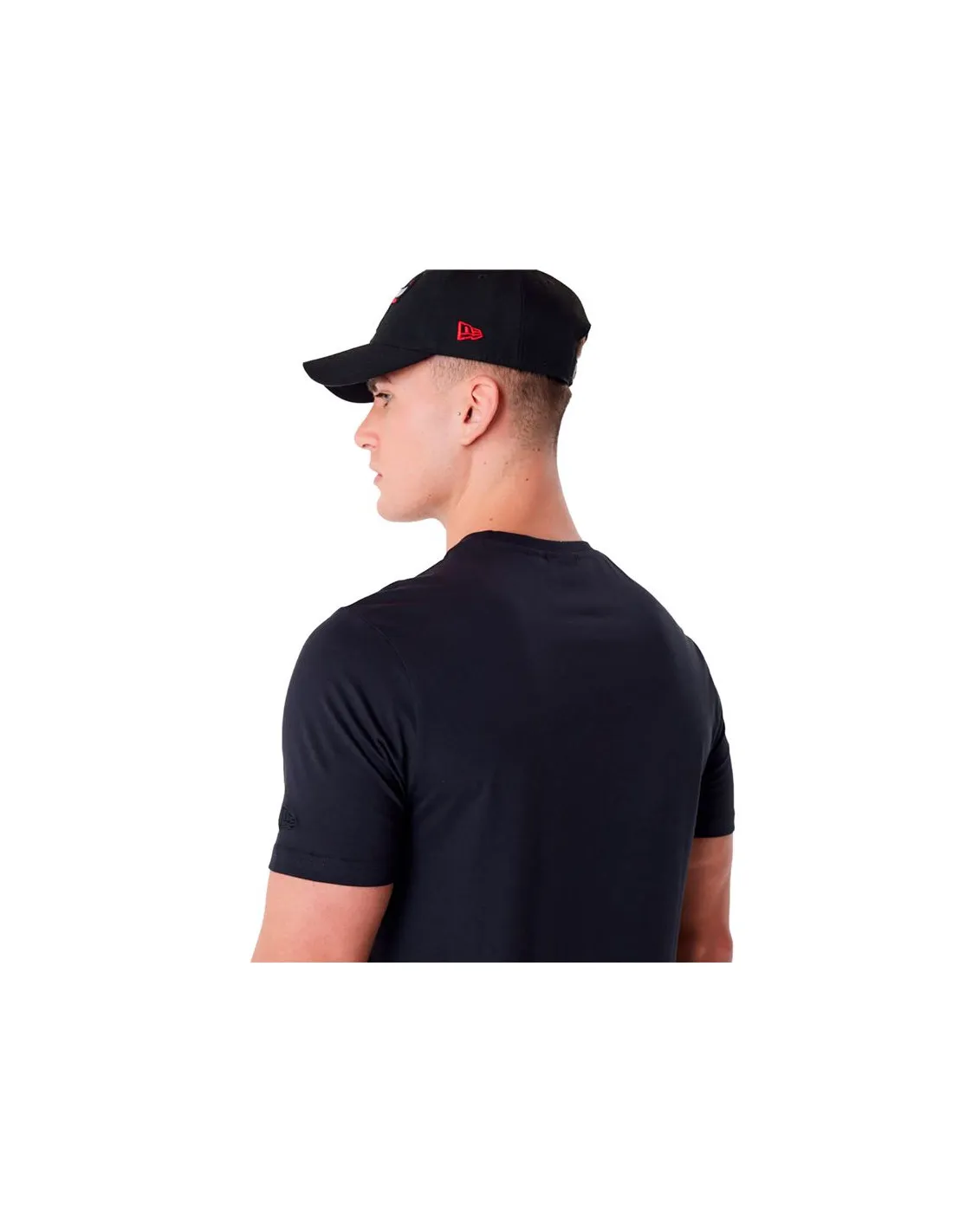 Camiseta New Era NBA Regular Chicago Bulls Negro Hombre