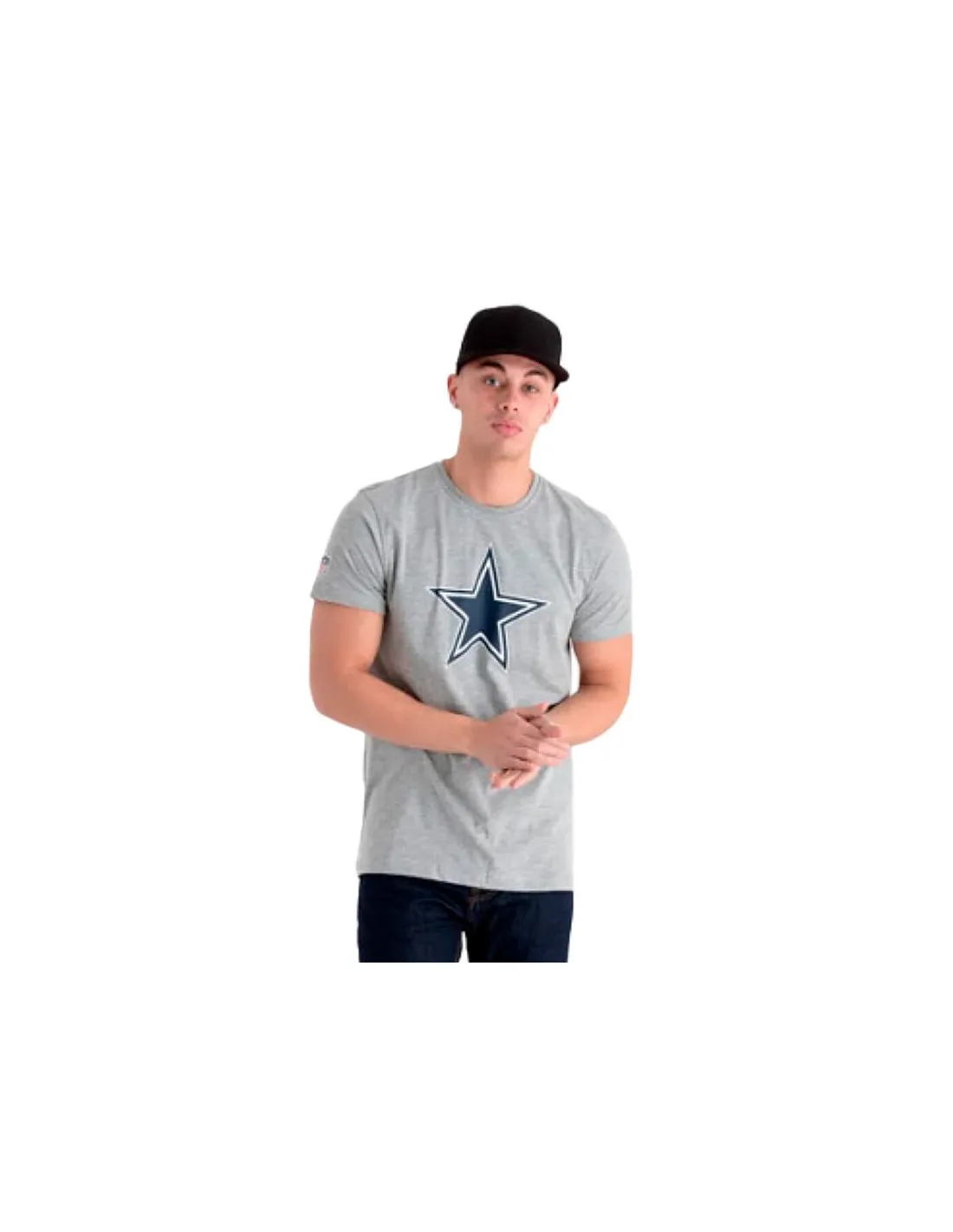 Camiseta New Era Nos NFL Regular Dalllas Cowboys Gris Hombre