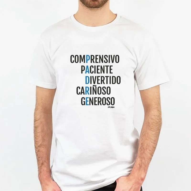 Camiseta papá Adjetivos