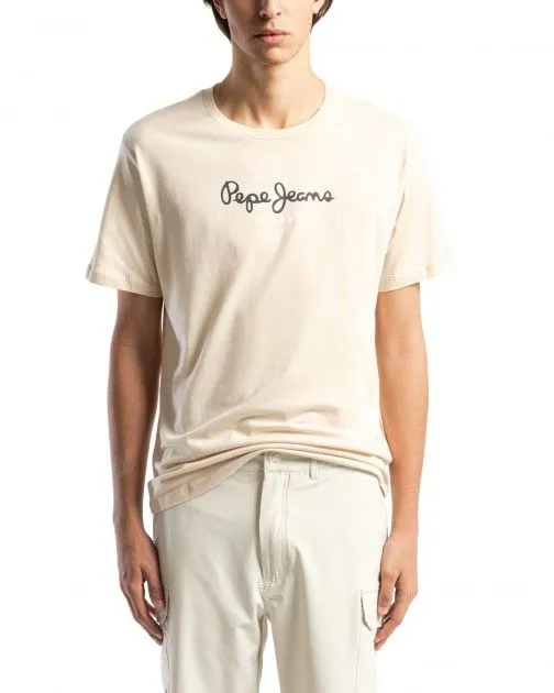 Camiseta Pepe Jeans London Eggo N PM508208 Beige