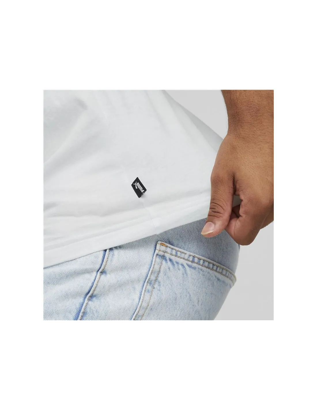 Camiseta Puma Essentials Elevated Hombre WH