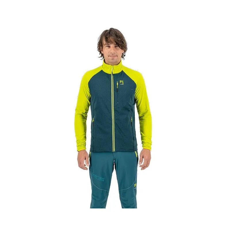 CAMISETA TéCNICA DE HOMBRE KARPOS PIZZOCCO EVO FULLZIP (REFL POND/SULPHUR)