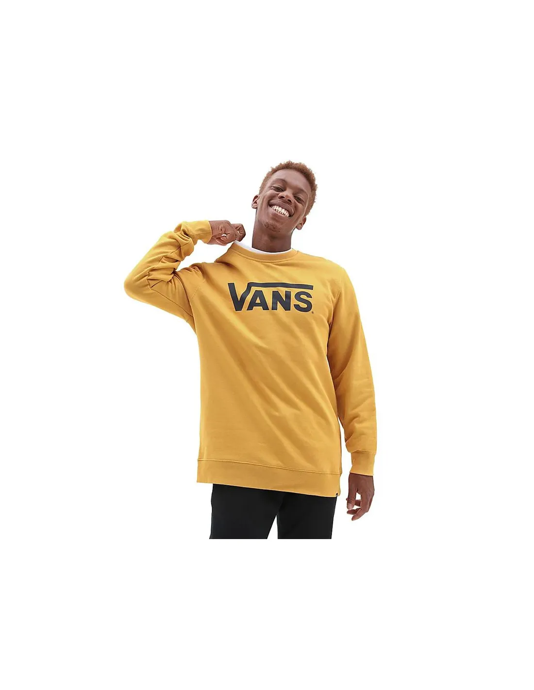 CAMISETA VANS CLASSIC VANS CREWB OCRE HOMBRE