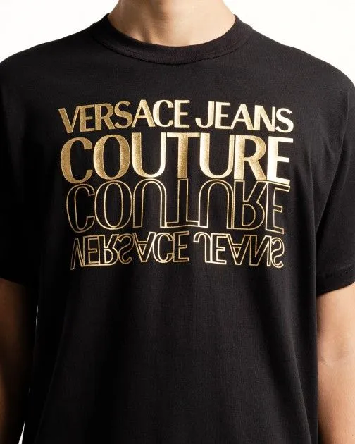 Camiseta Versace Jeans Couture 76GAHT10 Negro