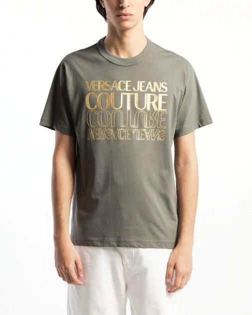 Camiseta Versace Jeans Couture 76GAHT10 Verde