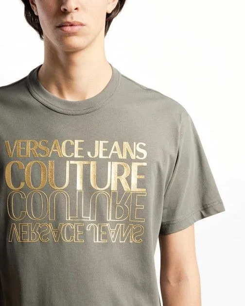 Camiseta Versace Jeans Couture 76GAHT10 Verde