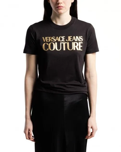 Camiseta Versace Jeans Couture 76HAHT04 Negro
