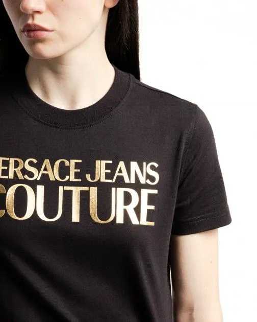 Camiseta Versace Jeans Couture 76HAHT04 Negro