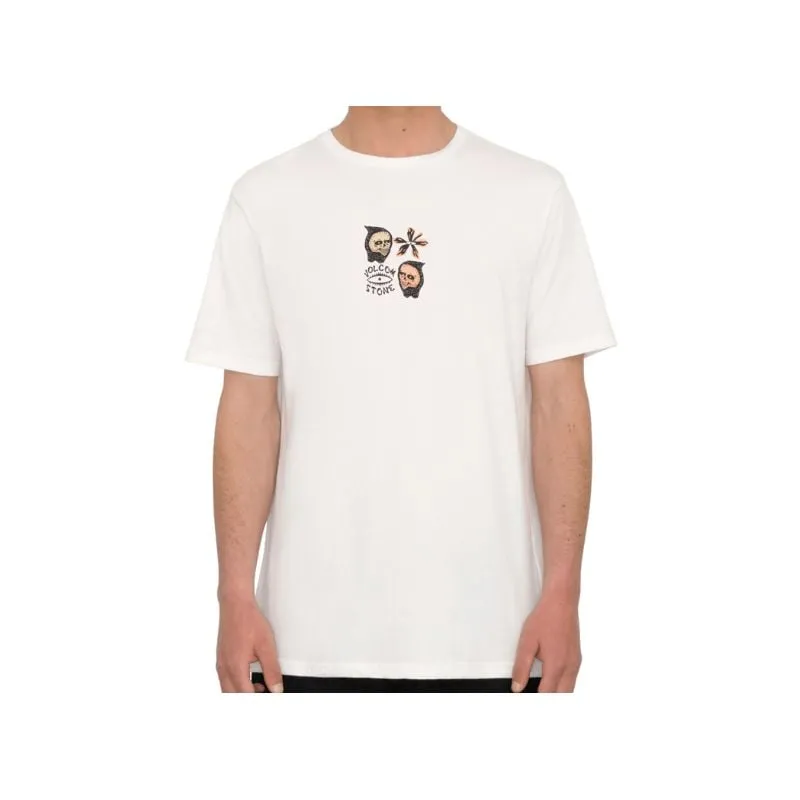 Camiseta Volcom Hombre FLOWER BUDZ FTY SST (OFF WHITE)