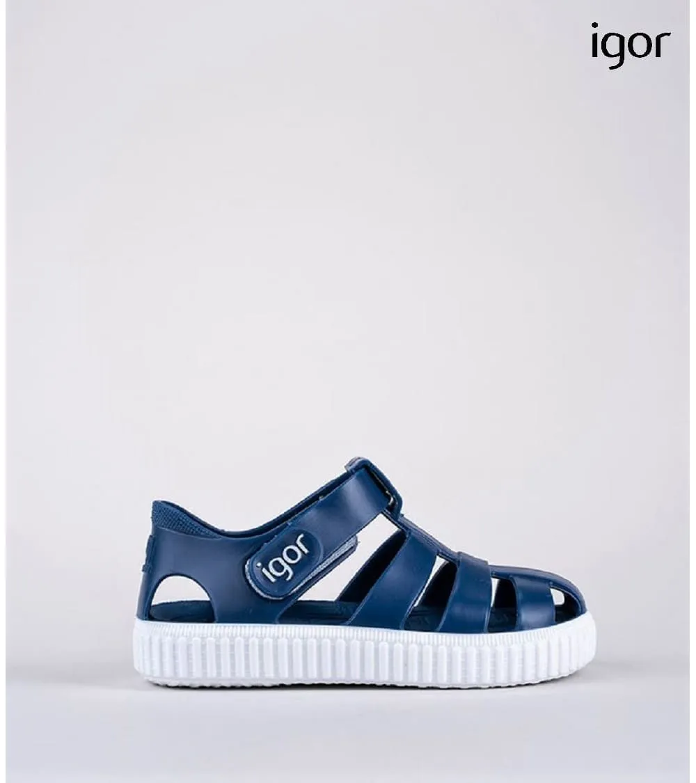 CANGREJERAS PLAYA IGOR NICO AZUL MARINO VELCRO