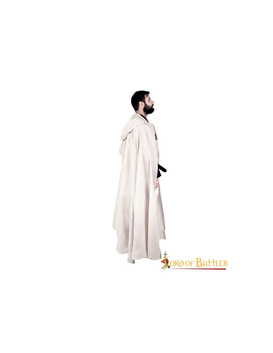 Capa medieval en algodón Caballeros Templarios