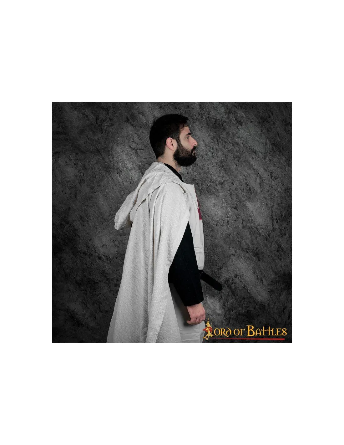 Capa medieval en algodón Caballeros Templarios