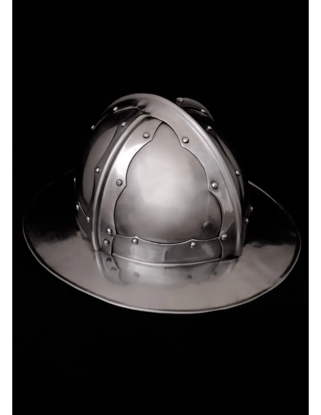 Casco medieval Kettle Italiano, siglo XV