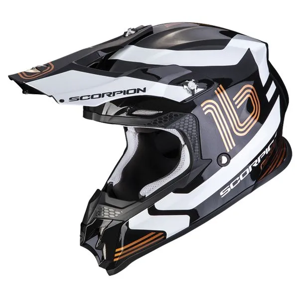CASCO SCORPION VX16 EVO AIR TUB METAL BLACK GOLD 