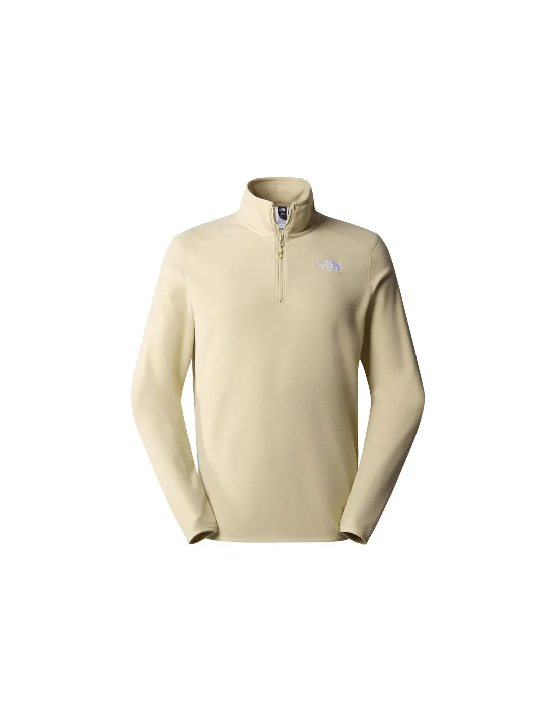 Chaqueta de Montaña The North Face 100 Glacier 1/4 Zip Beige Hombre
