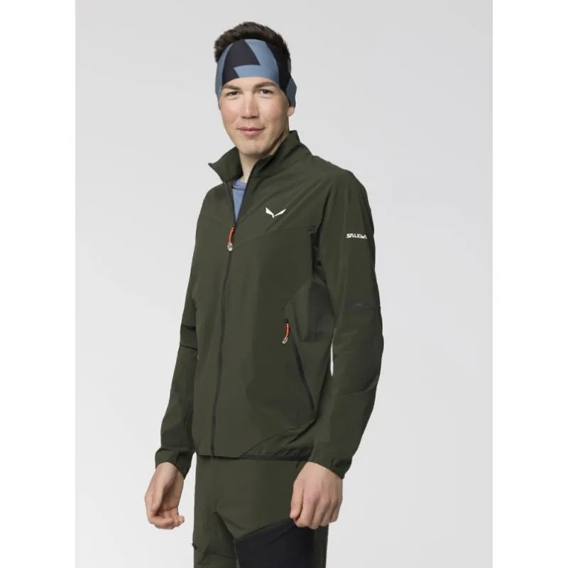 Chaqueta de senderismo Salewa PEDROC DST LIGHT JACKET (dark olive) Hombre