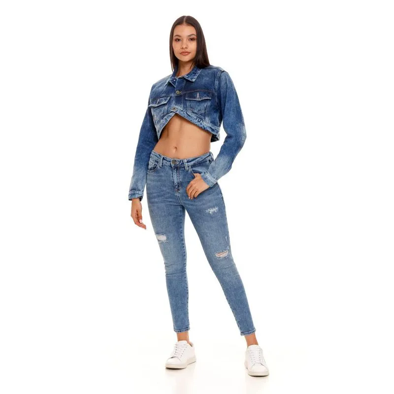 Chaqueta Denim Para Mujer   Pilatos