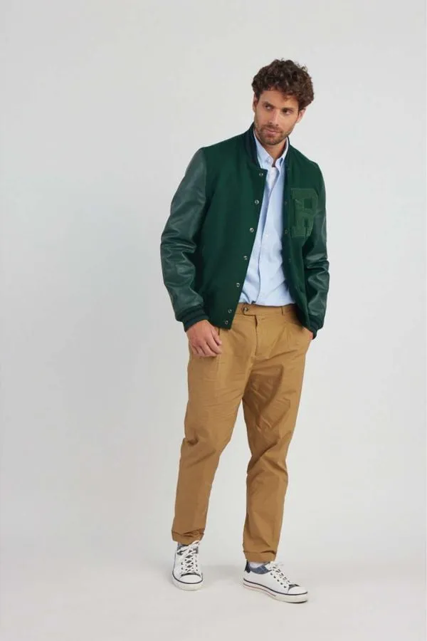 Chaqueta Hombre Redskins Oxford Hatch Forest Green