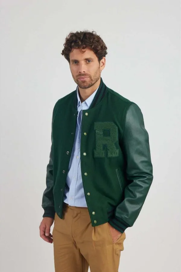 Chaqueta Hombre Redskins Oxford Hatch Forest Green