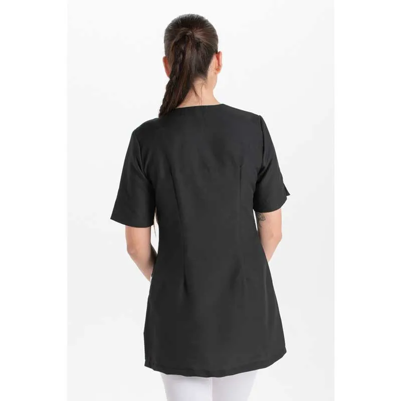 CHAQUETA LEVITA DE MICROFIBRA NEGRA ESTAMPADO FLOR  DYNEKE