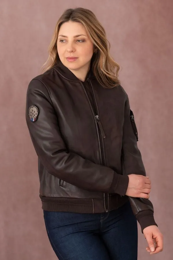 Chaqueta Mujeres Patrouille De France Baker Alpha Brown
