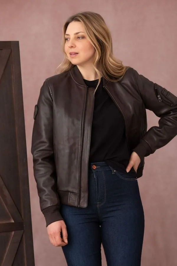 Chaqueta Mujeres Patrouille De France Baker Alpha Brown