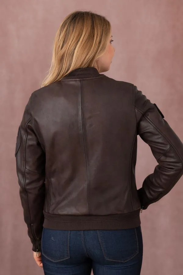 Chaqueta Mujeres Patrouille De France Baker Alpha Brown