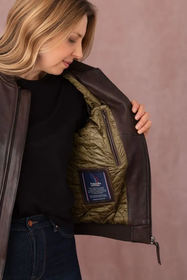 Chaqueta Mujeres Patrouille De France Baker Alpha Brown