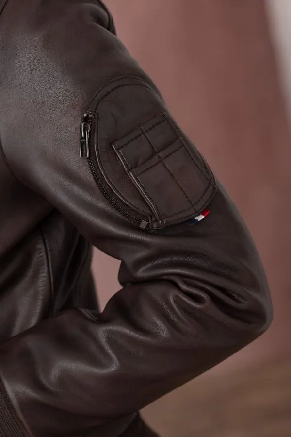 Chaqueta Mujeres Patrouille De France Baker Alpha Brown
