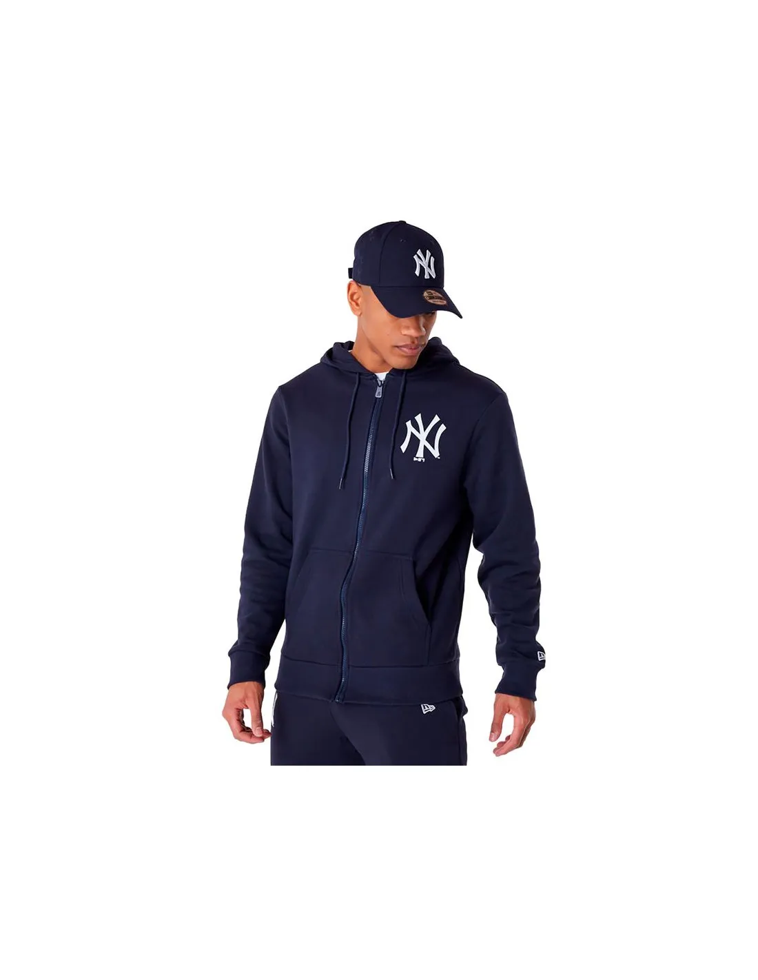 Chaqueta New Era Full Zip New York Yankees MLB Essential Azul Hombre